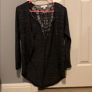 girls black cardigan